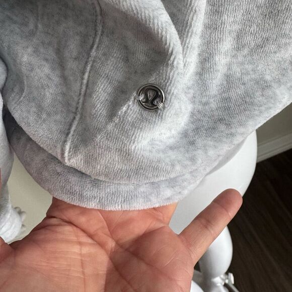 Lululemon Gray Velour Sweatshirt Loungewear - Picture 3 of 4